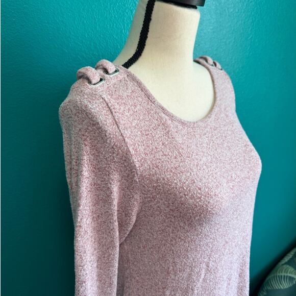 89th & Madison Light Pink Soft Long Sleeve Sweater Women's Small - Picture 3 of 9